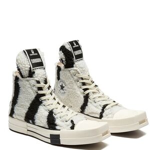 Rick Owens DRKSHDW TURBODRK Chuck 70s high zebra 7